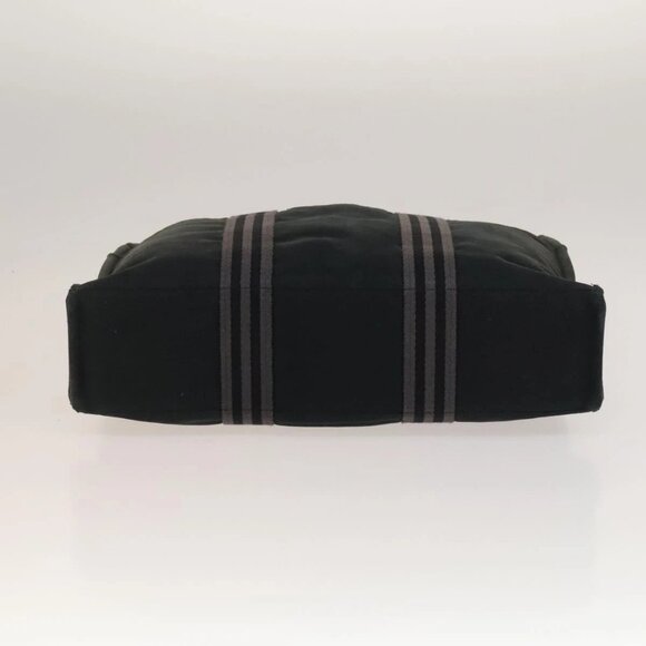 HERMES Fourre Tout MM Tote Bag Canvas 2Set Navy Black - Picture 6 of 16